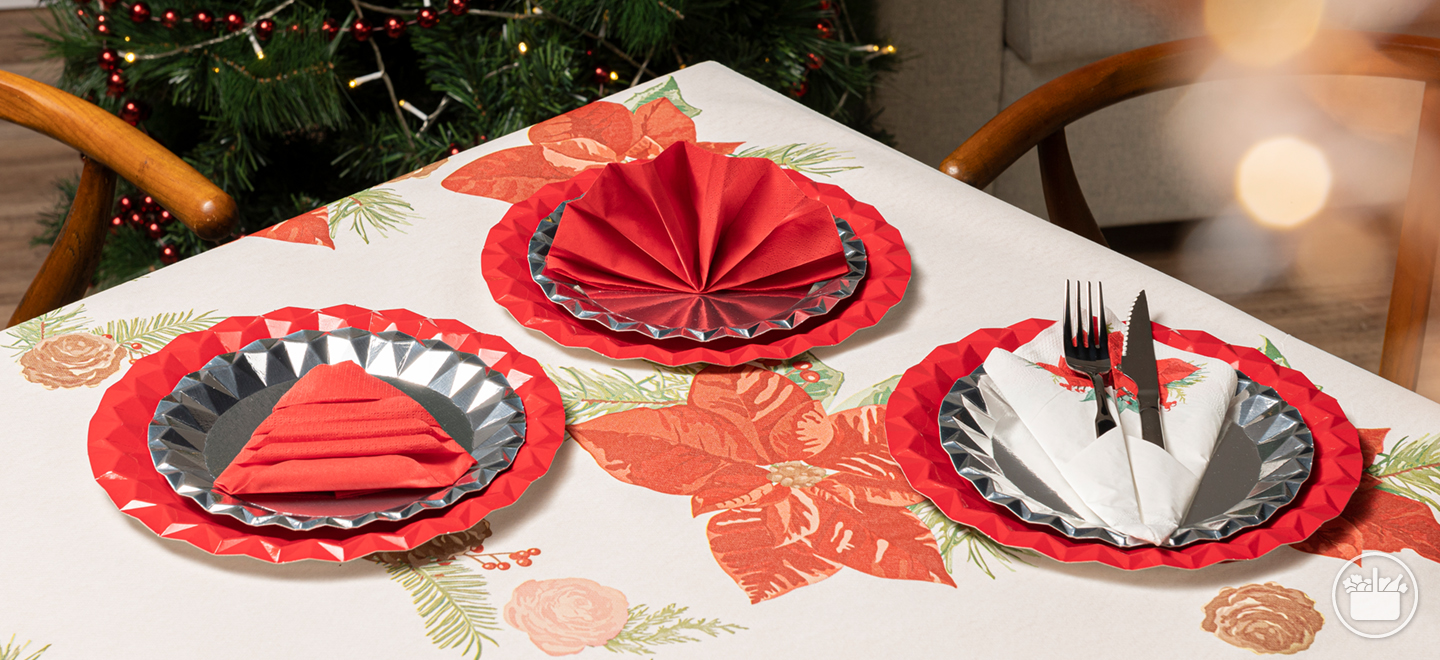 Realce o seu encanto natalício e dê-lhe um ar diferente com estes truques de decoração de guardanapos.