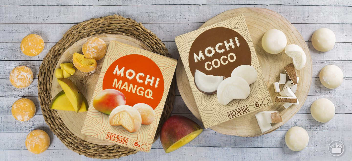 Os Mochis Gelados de Mercadona são um doce original do Japão elaborado com massa de arroz, recheada de gelado. 