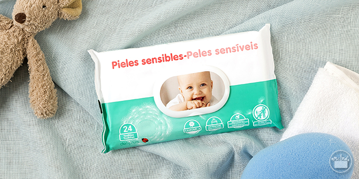 Toalhitas peles sensíveis, cuidado extra para o seu bebé.