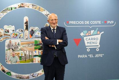Juan Roig, presidente da Mercadona, após a realização da Conferência de Imprensa 2022.