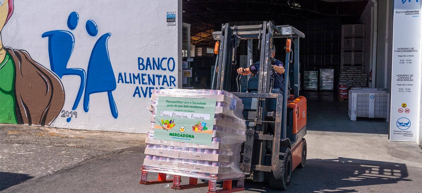 Mercadona realiza doação ao Banco Alimentar de Aveiro